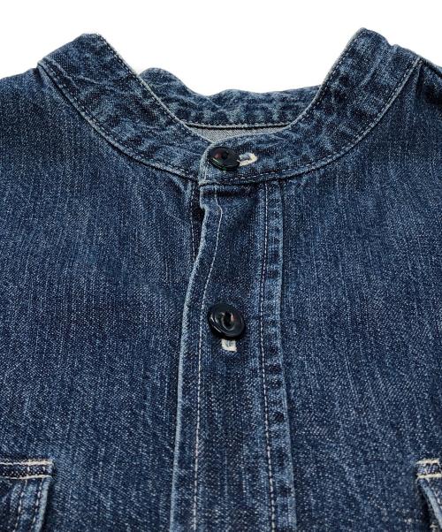 TENDERLOIN（テンダーロイン）TENDERLOIN (テンダーロイン) バンドカラーデニムシャツ インディゴ サイズ:Sの古着・服飾アイテム