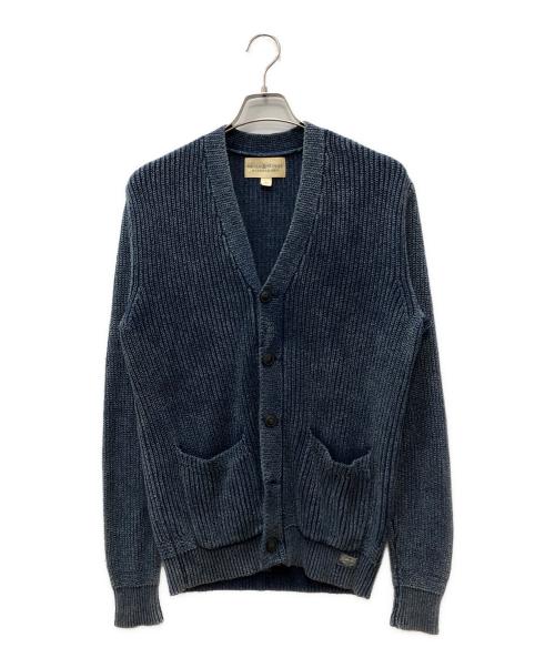 Denim & Supply Ralph Lauren（デニム＆サプライ ラルフローレン）DENIM & SUPPLY RALPH LAUREN (デニム＆サプライ ラルフローレン) ウォッシュ加工ニットカーディガン ブルー サイズ:Sの古着・服飾アイテム