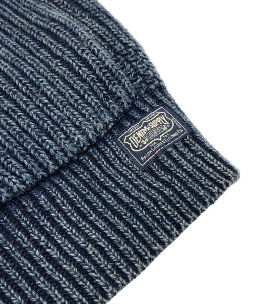 Denim & Supply Ralph Lauren（デニム＆サプライ ラルフローレン）DENIM & SUPPLY RALPH LAUREN (デニム＆サプライ ラルフローレン) ウォッシュ加工ニットカーディガン ブルー サイズ:Sの古着・服飾アイテム