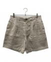 ）の古着「Double Pleated Linen Short」｜ベージュ