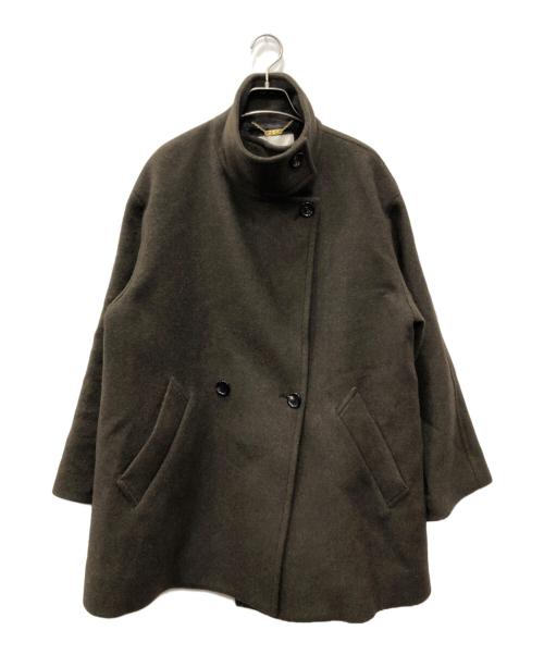 journal standard L'essage（ジャーナルスタンダード レサージュ）journal standard L'essage (ジャーナルスタンダード レサージュ) トップビーバースタンドショートコート ブラウン サイズ:FREEの古着・服飾アイテム