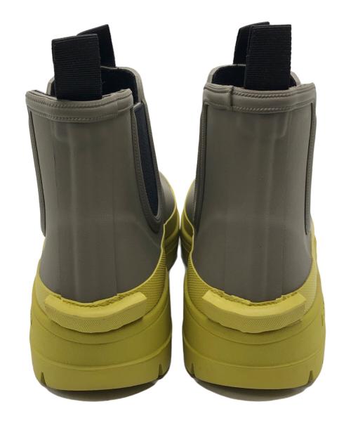 Barbour（バブアー）Barbour (バブアー) NIMBUS サイドゴアレインブーツ グレー×イエロー サイズ:6の古着・服飾アイテム