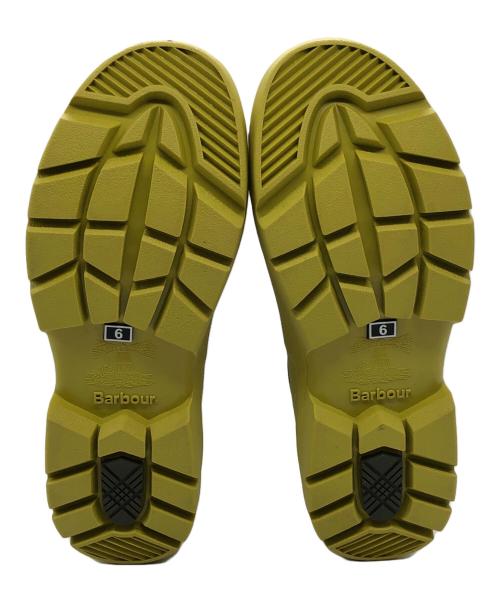 Barbour（バブアー）Barbour (バブアー) NIMBUS サイドゴアレインブーツ グレー×イエロー サイズ:6の古着・服飾アイテム