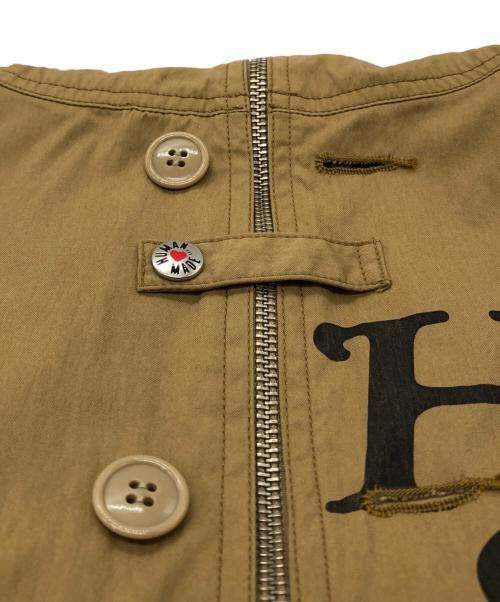 HUMAN MADE（ヒューマンメイド）HUMAN MADE (ヒューマンメイド) HOODED BLOUSON ブラウン サイズ:Mの古着・服飾アイテム