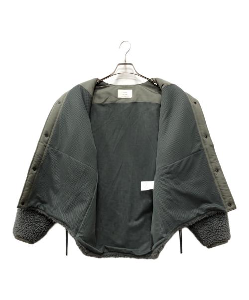 HYKE（ハイク）HYKE (ハイク) FAUX SHEARLING JACKET グレー サイズ:Sの古着・服飾アイテム