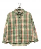 stussyステューシー）の古着「Dan Washed Cotton Plaid Shirt」｜グリーン