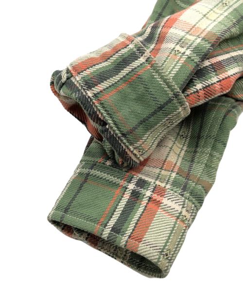 stussy（ステューシー）stussy (ステューシー) Dan Washed Cotton Plaid Shirt グリーン サイズ:Sの古着・服飾アイテム