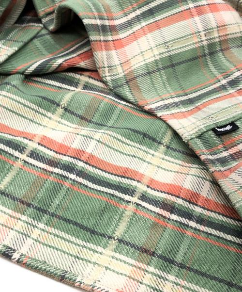 stussy（ステューシー）stussy (ステューシー) Dan Washed Cotton Plaid Shirt グリーン サイズ:Sの古着・服飾アイテム