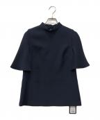 BORDERS at BALCONYボーダーズアットバルコニー）の古着「ケープブラウス」｜ネイビー