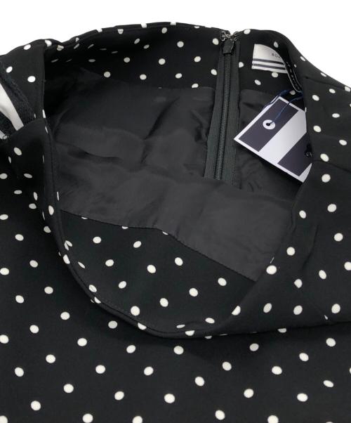 BORDERS at BALCONY（ボーダーズアットバルコニー）BORDERS AT BALCONY (ボーダーズアットバルコニー) BORDER RUFFLED DOTS SKIRT ブラック サイズ:36 未使用品の古着・服飾アイテム