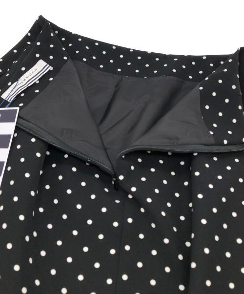 BORDERS at BALCONY（ボーダーズアットバルコニー）BORDERS AT BALCONY (ボーダーズアットバルコニー) BORDER RUFFLED DOTS SKIRT ブラック サイズ:36 未使用品の古着・服飾アイテム