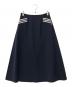 BORDERS at BALCONY（ボーダーズアットバルコニー）の古着「BORDER POCKET TWILL SKIRT」｜ネイビー