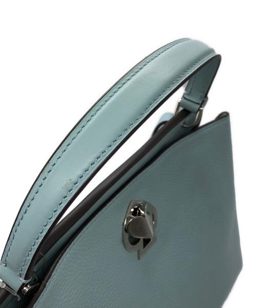 Kate Spade（ケイトスペード）Kate Spade (ケイトスペード) ローミ ディアム サッチェル ブルー サイズ:下記参照の古着・服飾アイテム
