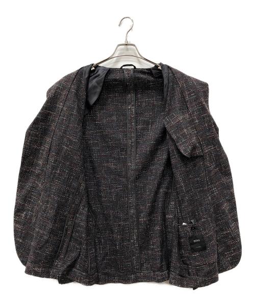 HUGO BOSS（ヒューゴ ボス）HUGO BOSS (ヒューゴ ボス) 2Bテーラードジャケット ブラック サイズ:54の古着・服飾アイテム