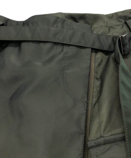 sacai（サカイ）sacai (サカイ) 23ss Nylon Twill Skirt グリーン サイズ:3の古着・服飾アイテム