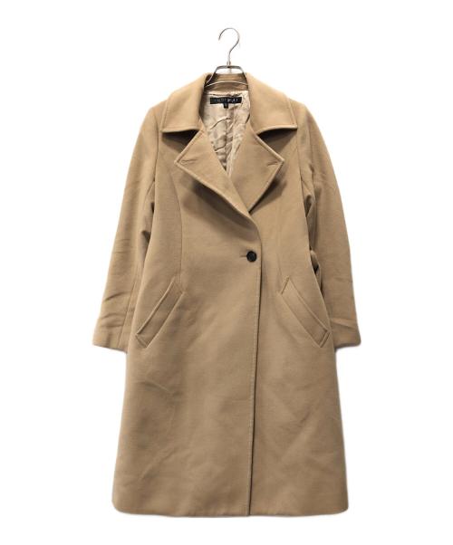 INDIVI V.A.I（インディヴィ バイ）INDIVI V.A.I (インディヴィ バイ) カシミヤコート ベージュ サイズ:38の古着・服飾アイテム