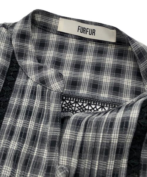 furfur（ファーファー）furfur (ファーファー) スカラー刺繍ワンピース ブラック サイズ:ONE SIZEの古着・服飾アイテム