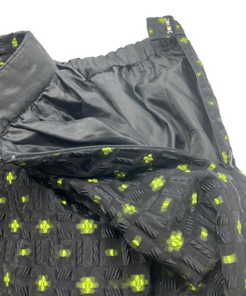 ELENDEEK（エレンディーク）ELENDEEK (エレンディーク) ORGANZA TUCK VOLUME SK ブラック サイズ:2の古着・服飾アイテム