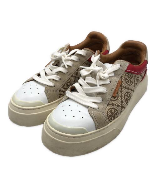 TORY BURCH（トリーバーチ）TORY BURCH (トリーバーチ) T Monogram Ladybug ベージュ サイズ:	SIZE 7 1/2の古着・服飾アイテム