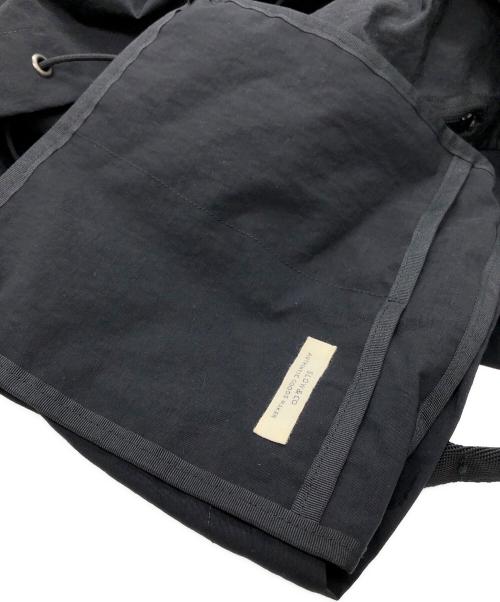 SLOW&CO（スロウアンドコー）SLOW&CO (スロウアンドコー) スパンナイロンドローストリングスデイパック ブラックの古着・服飾アイテム