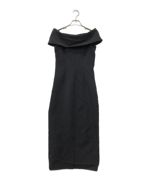 anuans（アニュアンス）anuans (アニュアンス) オフショルコンシャスワンピース ブラック サイズ:Sの古着・服飾アイテム