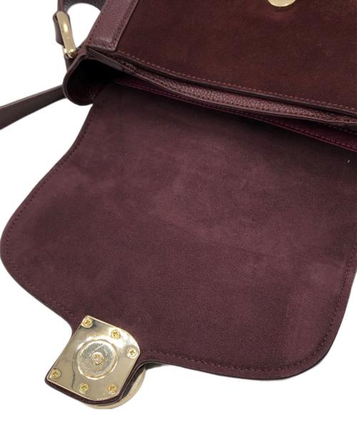 COLE HAAN（コールハーン）COLE HAAN (コールハーン) クラッシックミニサドルバッグ ボルドー サイズ:下記参照の古着・服飾アイテム