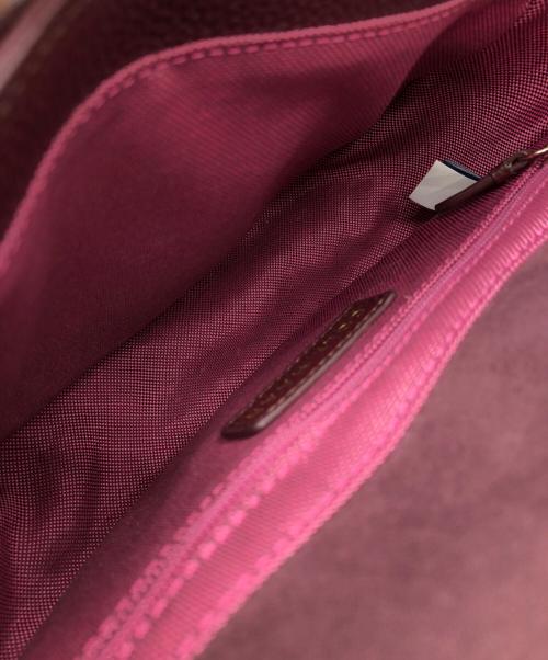COLE HAAN（コールハーン）COLE HAAN (コールハーン) クラッシックミニサドルバッグ ボルドー サイズ:下記参照の古着・服飾アイテム
