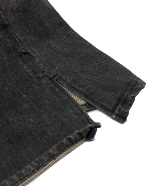 DIOR HOMME（ディオール オム）Dior Homme (ディオール オム) 比翼デニムジャケット ブラック サイズ:37の古着・服飾アイテム