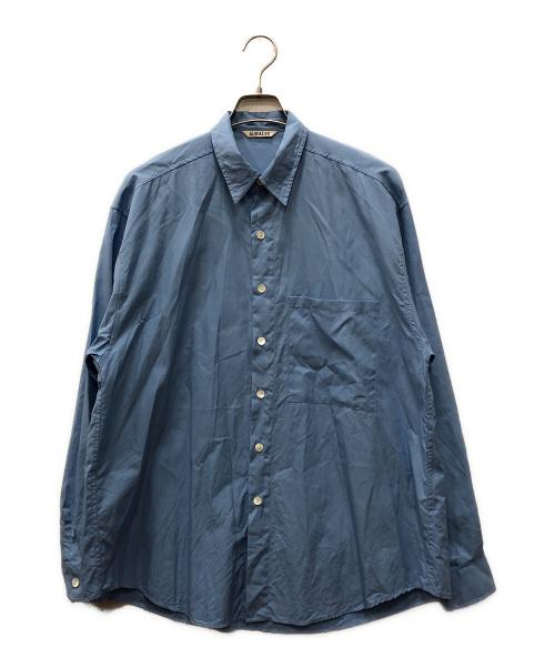 AURALEE（オーラリー）AURALEE (オーラリー) WASHED FINX TWILL BIG SHIRT スカイブルー サイズ:4の古着・服飾アイテム