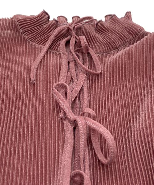 PAMEO POSE（パメオポーズ）PAMEO POSE (パメオポーズ) シースルーブラウス ピンク サイズ:FREEの古着・服飾アイテム