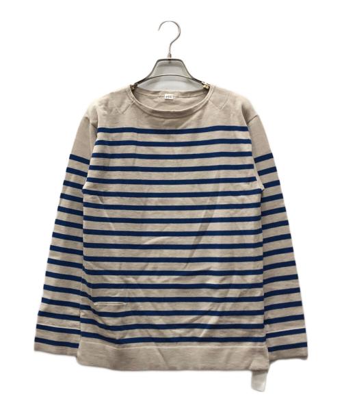 45R（フォーティファイブ・アール）45R (フォーティファイブ・アール) ニットソーの908バスクTシャツ ベージュ サイズ:1の古着・服飾アイテム