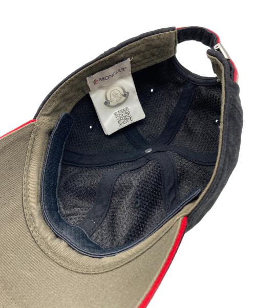 MONCLER（モンクレール）MONCLER (モンクレール) BERRETTO BASEBALL キャップ ブラックの古着・服飾アイテム