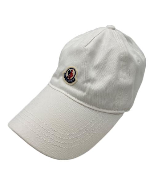 MONCLER（モンクレール）MONCLER (モンクレール) ベースボールキャップ ホワイトの古着・服飾アイテム