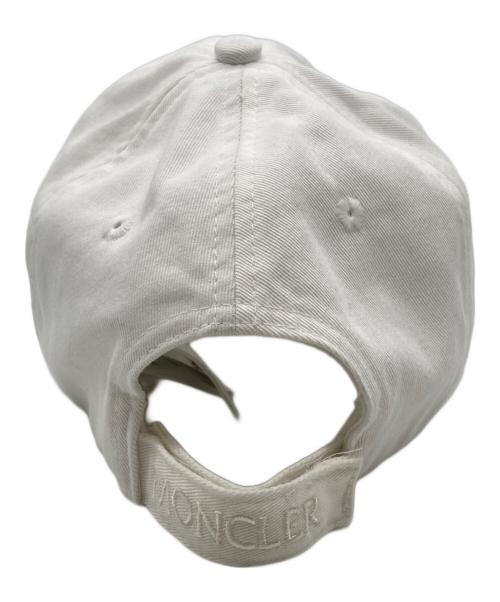 MONCLER（モンクレール）MONCLER (モンクレール) ベースボールキャップ ホワイトの古着・服飾アイテム