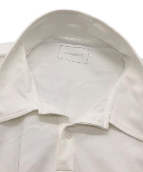 SOPHNET.（ソフネット）SOPHNET. (ソフネット) 半袖ポロシャツ ホワイト サイズ:Lの古着・服飾アイテム
