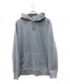 SUPREMEシュプリーム）の古着「supreme overdyed Hooded Sweatshirt」｜グレー