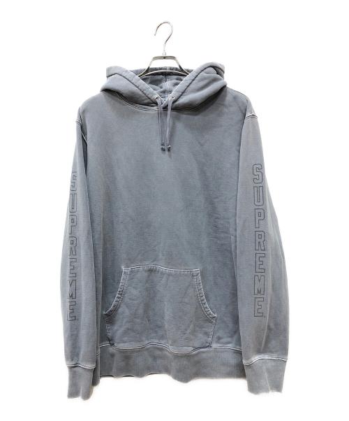 SUPREME（シュプリーム）Supreme (シュプリーム) supreme overdyed Hooded Sweatshirt グレー サイズ:Lの古着・服飾アイテム
