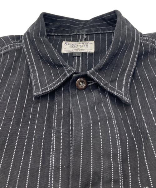 Schott（ショット）Schott (ショット) OLD HICKORY DENIM JACKET ブラック サイズ:Lの古着・服飾アイテム