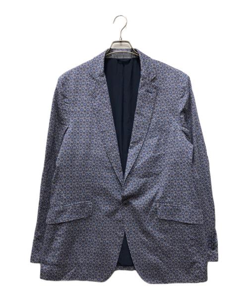 ETRO（エトロ）ETRO (エトロ) 総柄1Bジャケット ネイビー サイズ:下記参照の古着・服飾アイテム