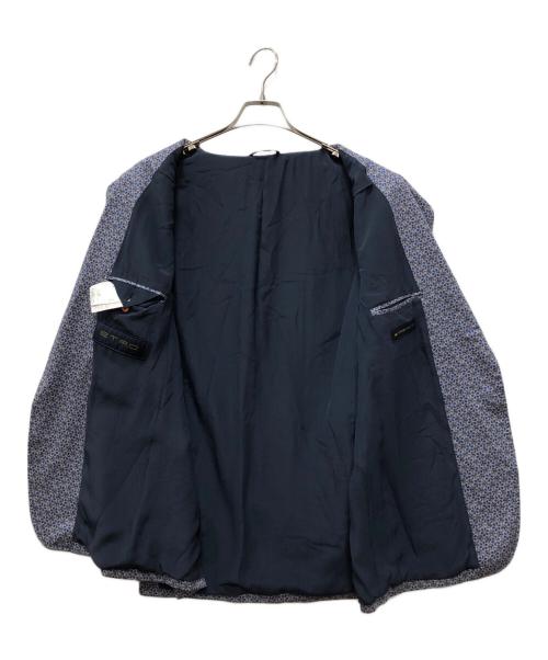 ETRO（エトロ）ETRO (エトロ) 総柄1Bジャケット ネイビー サイズ:下記参照の古着・服飾アイテム