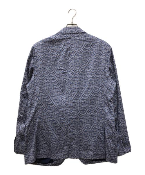 ETRO（エトロ）ETRO (エトロ) 総柄1Bジャケット ネイビー サイズ:下記参照の古着・服飾アイテム