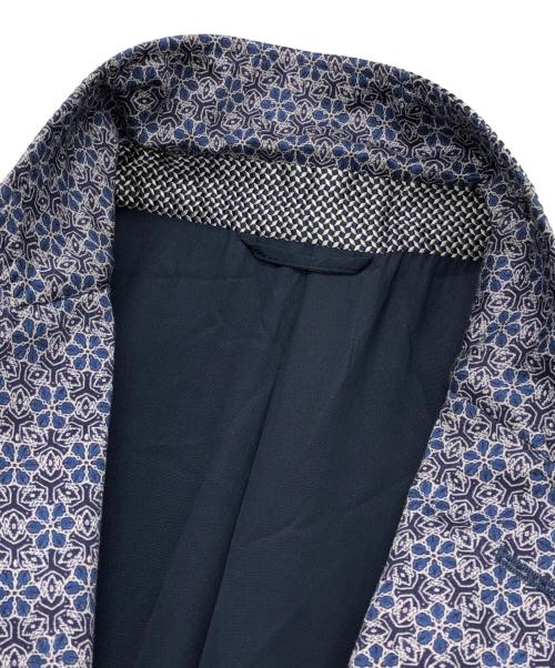 ETRO（エトロ）ETRO (エトロ) 総柄1Bジャケット ネイビー サイズ:下記参照の古着・服飾アイテム