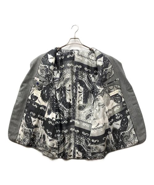 ETRO（エトロ）ETRO (エトロ) 総柄2Bジャケット グレー サイズ:下記参照の古着・服飾アイテム