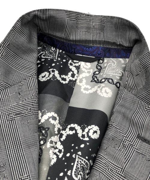 ETRO（エトロ）ETRO (エトロ) 総柄2Bジャケット グレー サイズ:下記参照の古着・服飾アイテム