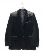 COMME des GARCONS HOMMEコムデギャルソン オム）の古着「フリンジ2Bコーデュロイジャケット」｜ブラック