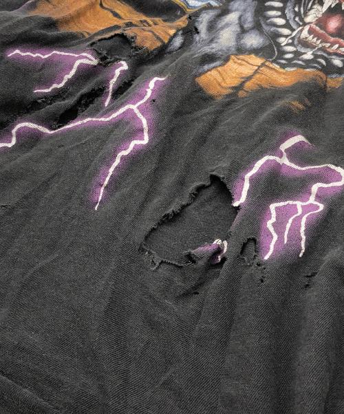 TOURCHAMP（ツアーチャンプ）TOURCHAMP (ツアーチャンプ) ドッグサンダープリントTシャツ ブラック サイズ:XXLの古着・服飾アイテム