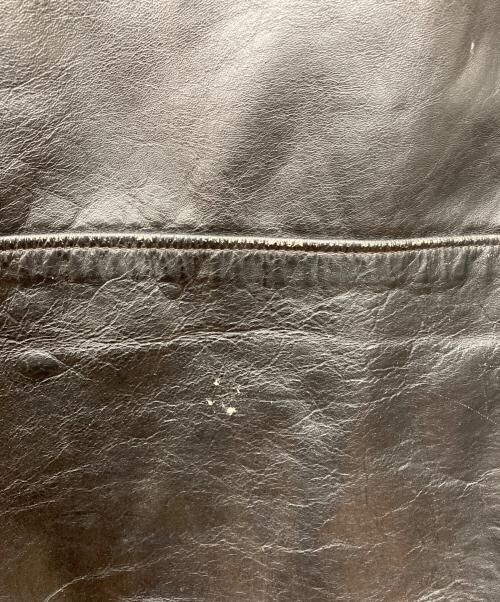 BROOKS（ブルックス）BROOKS (ブルックス) 80’sダブルレザージャケット ブラック サイズ:Lの古着・服飾アイテム