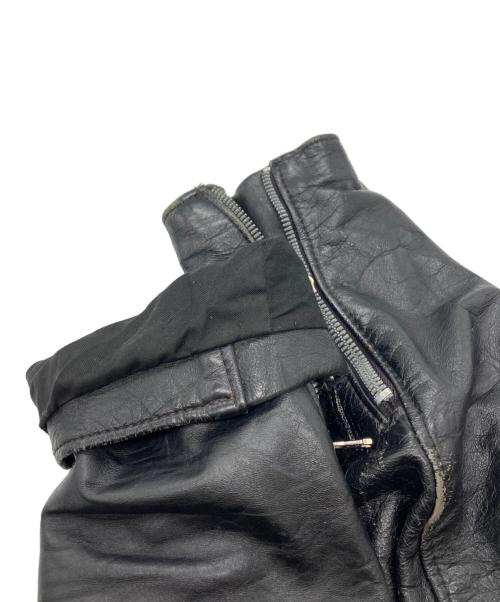BROOKS（ブルックス）BROOKS (ブルックス) 80’sダブルレザージャケット ブラック サイズ:Lの古着・服飾アイテム