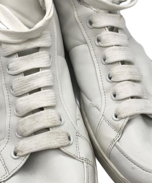 PRADA（プラダ）PRADA (プラダ) サイドジップハイカットスニーカー ホワイト サイズ:8の古着・服飾アイテム