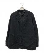 BACCAバッカ）の古着「ブラックフラワー ソフトジャケット」｜ブラック